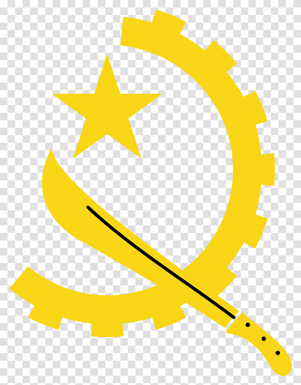 Angola Flag Symbol, Axe, Tool, Star Symbol Transparent Png