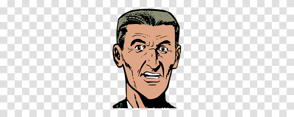 Angry Person, Face, Head, Portrait Transparent Png