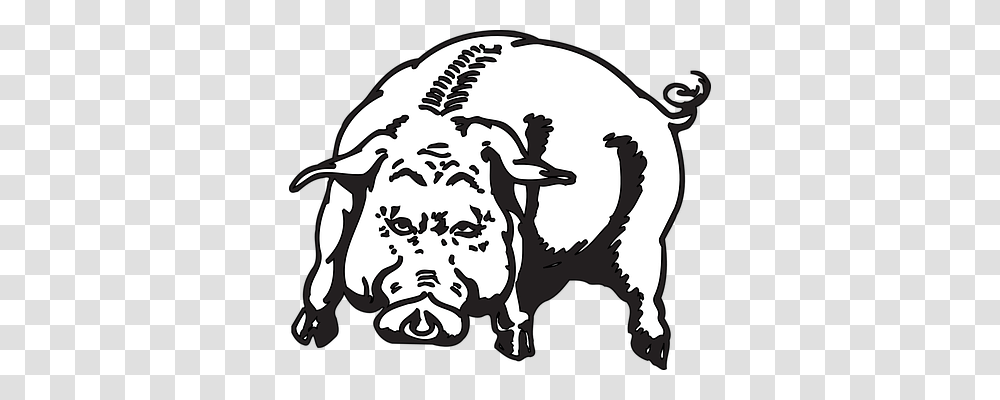 Angry Emotion, Stencil, Bull, Mammal Transparent Png