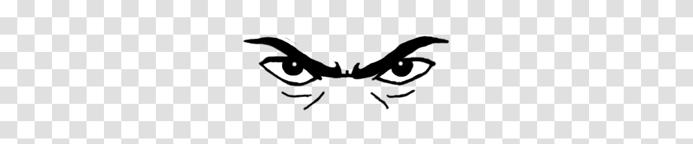 Angry Anime Eyes Image, Gun, Weapon, Weaponry, Stencil Transparent Png