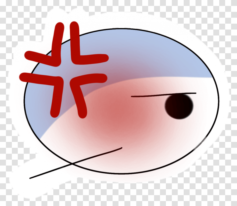 Angry Annoyed Emoji Art Sticker By Teehee Circle, Animal, Diagram, Sea Life, Pig Transparent Png
