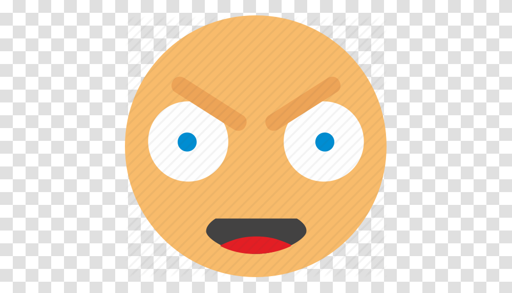 Angry Bad Emoji Face Feel Icon, Food, Tape, Palette, Paint Container Transparent Png