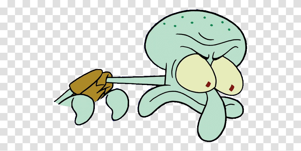 Angry Banner Library Stock Squidward Looking Out Window Mad, Sea Life, Animal, Gun, Mammal Transparent Png