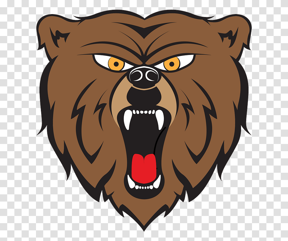 Angry Bear Clip Art Angry Bear, Mammal, Animal, Wildlife, Beaver Transparent Png