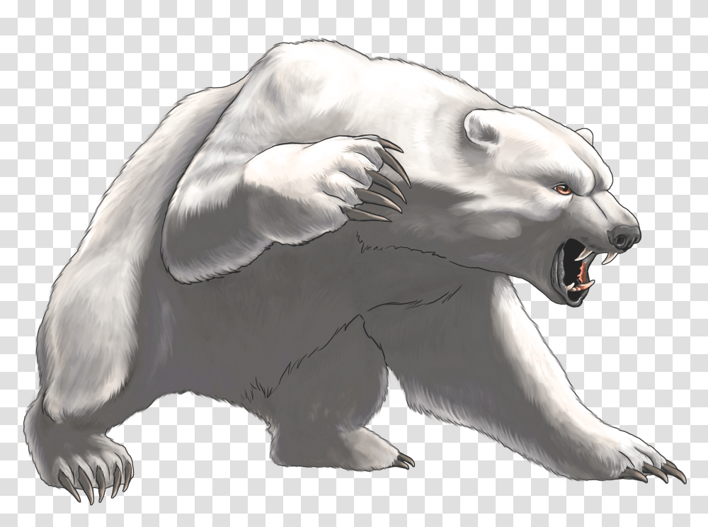 Angry Bear Clipart 5e Polar Bear, Bird, Animal, Mammal, Wildlife Transparent Png