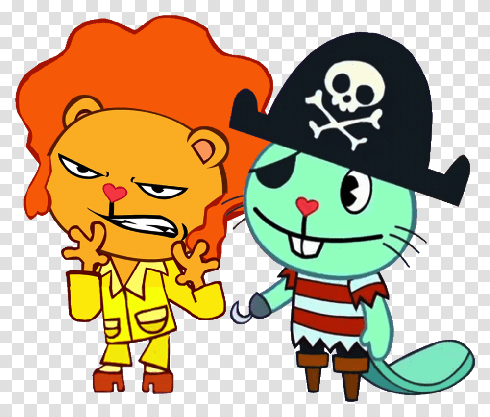 Angry Bear Happy Tree Friends Pop And Cub, Poster, Advertisement, Pirate, Graphics Transparent Png