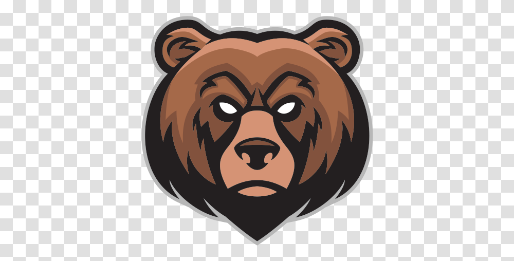 Angry Bear Picture Grizzly Bear Logo, Head, Face, Mammal, Animal Transparent Png