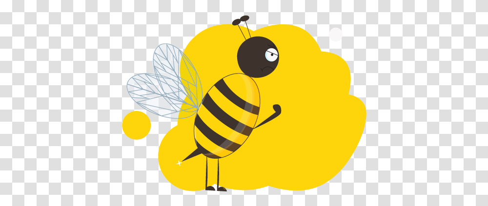 Angry Bee By Gulsana Honeybee, Honey Bee, Insect, Invertebrate, Animal Transparent Png