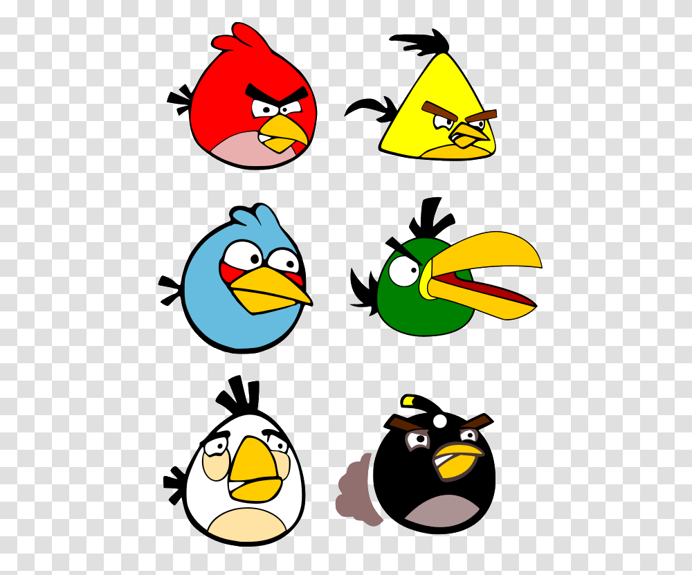 Angry Birds All Characters Angry Birds Cartoon Characters, Animal, Poster, Advertisement Transparent Png