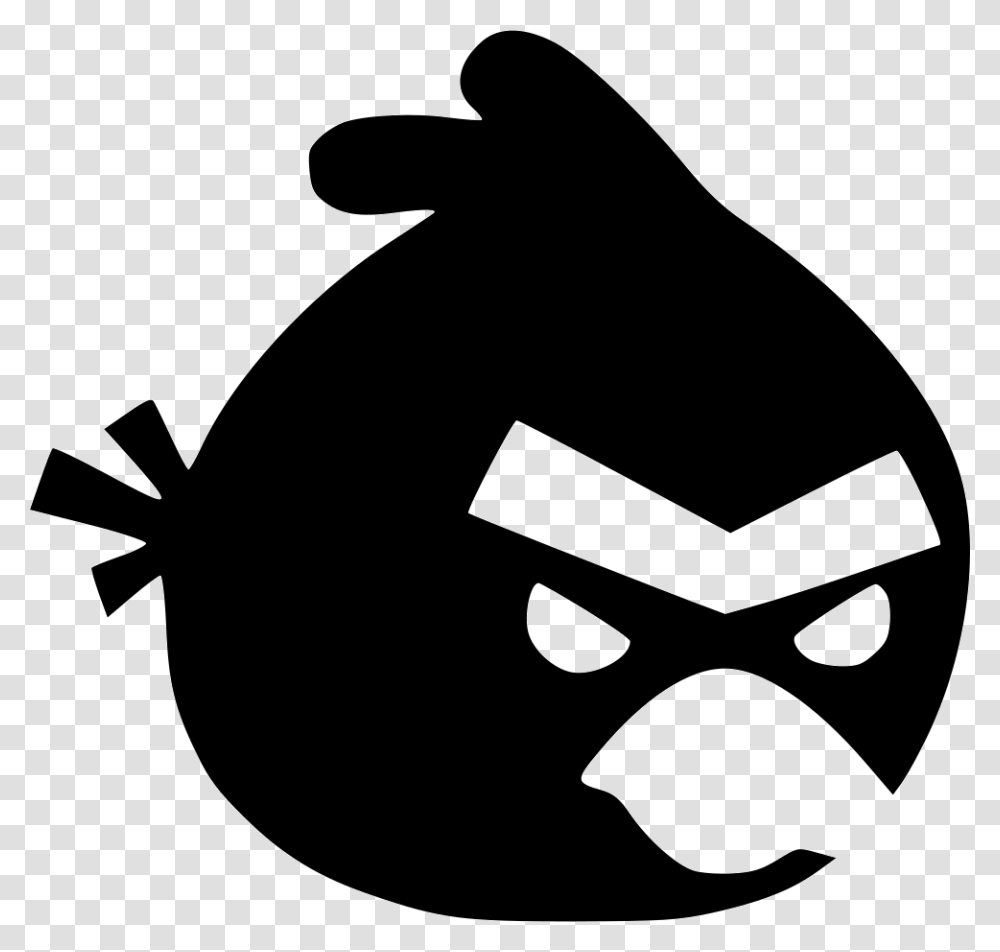 Angry Birds Angry Birds Icon, Stencil, Batman Logo Transparent Png