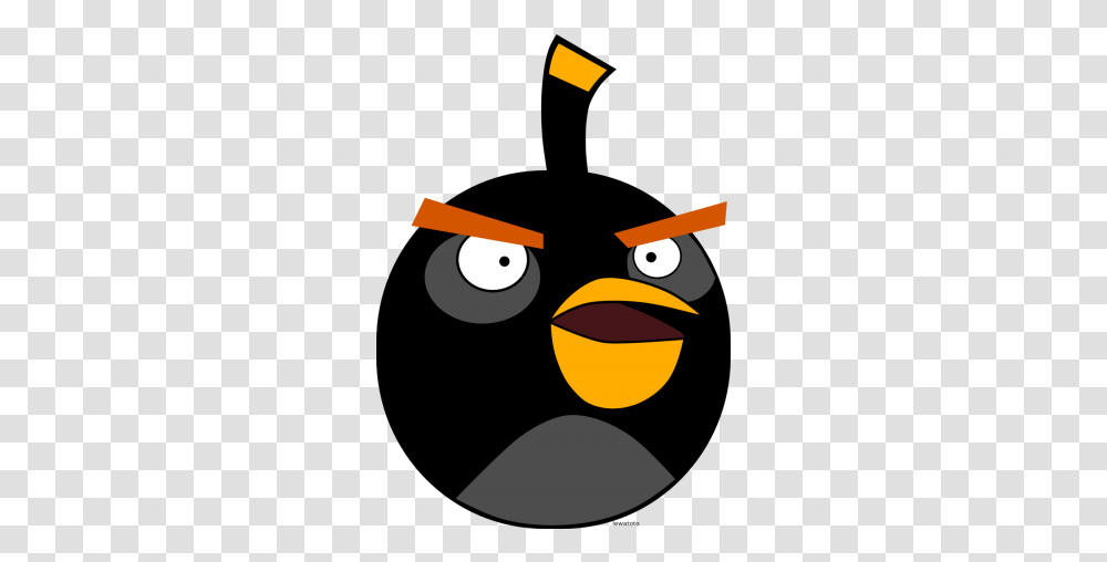 Angry Birds Background Black Bird From Angry Birds Transparent Png