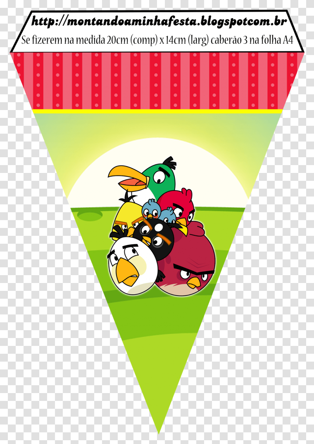 Angry Birds Birthday Party Free Printable Banner Bandeirola Ariel Para Imprimir, Label, Text Transparent Png