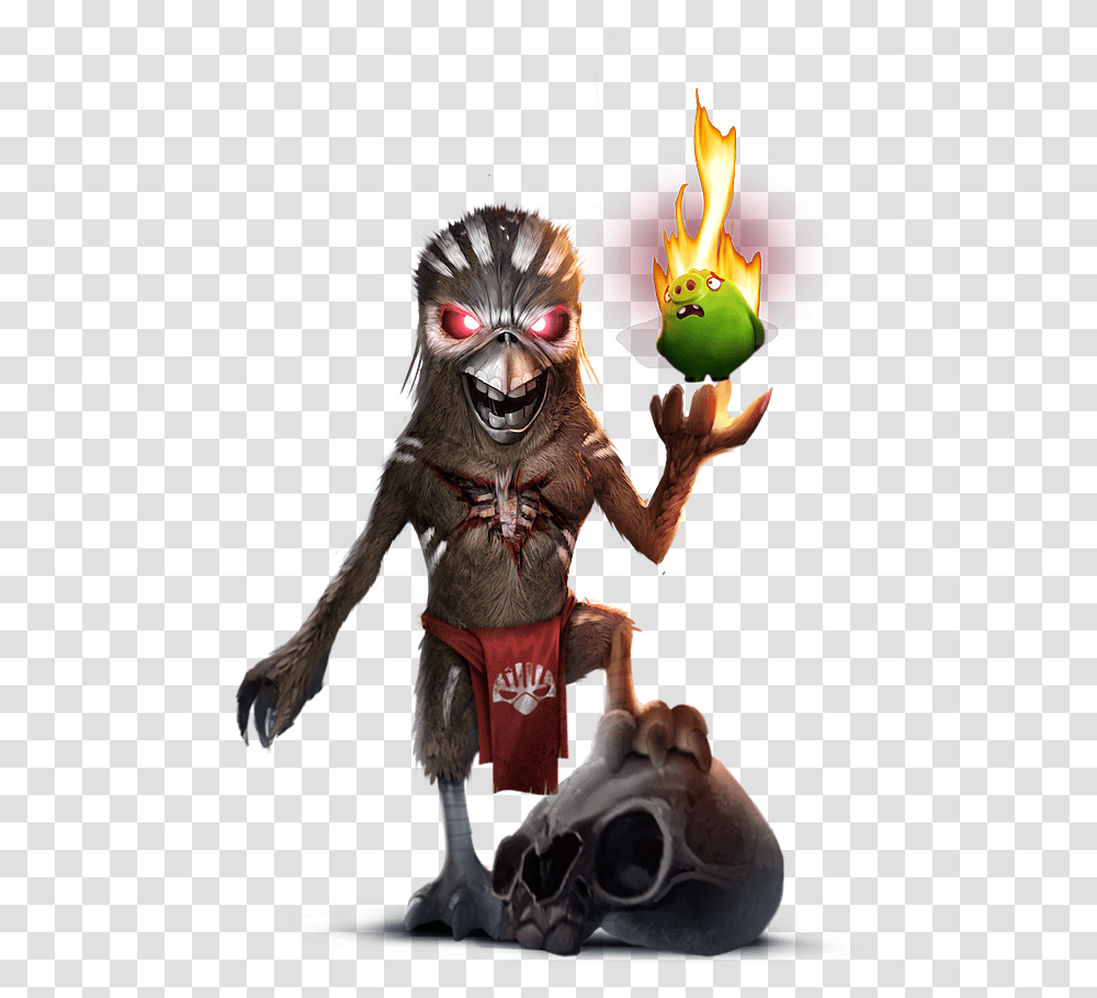 Angry Birds Honor Iron Maiden With Iron Maiden Eddie Angry Birds, Costume, Figurine, Elf Transparent Png