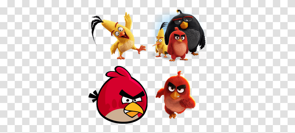 Angry Birds Images Stickpng Angry Birds Movie Red Chuck And Bomb, Animal, Toy Transparent Png