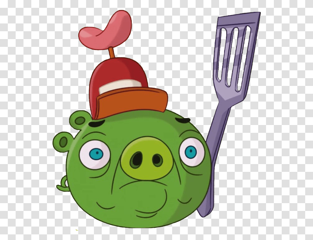 Angry Birds Pig Background Arts Angry Birds Toons Pig, Cutlery, Birthday Cake, Dessert, Food Transparent Png