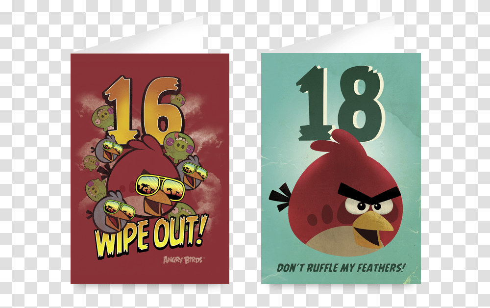 Angry Birds Red Fictional Character, Text, Poster, Advertisement, Cat Transparent Png
