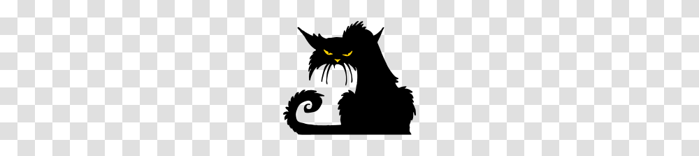 Angry Black Cat, Moon, Outer Space, Night, Astronomy Transparent Png