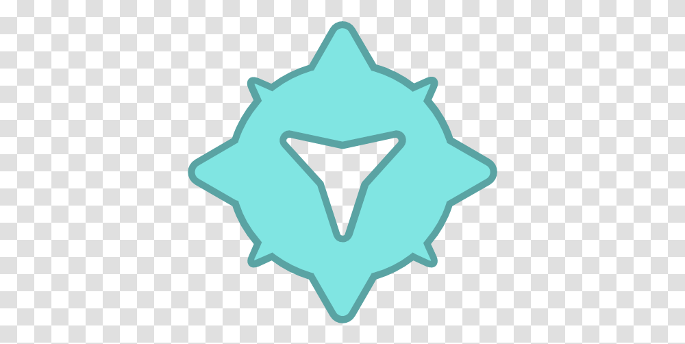Angry Blue Bot Mine Octagon Virus Icon, Symbol, Star Symbol, Machine, Crystal Transparent Png