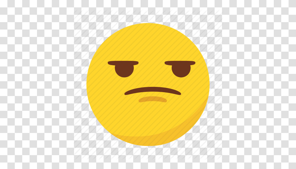 Angry Bored Emoji Emoticon Icon, Label, Outdoors, Nature Transparent Png