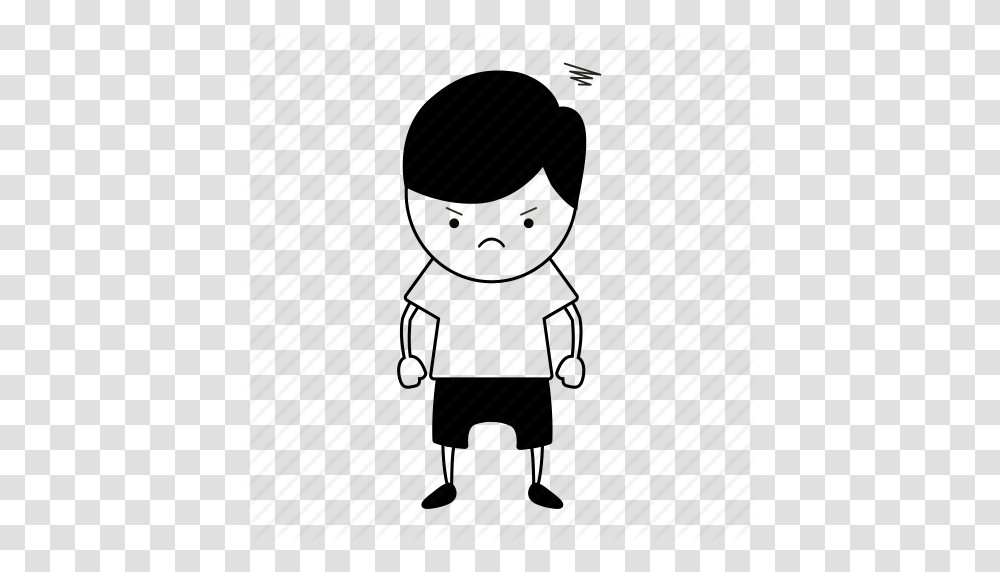 Angry Boy Guy Human Kid Sketch Icon, Outdoors, Drawing, Paintball Transparent Png