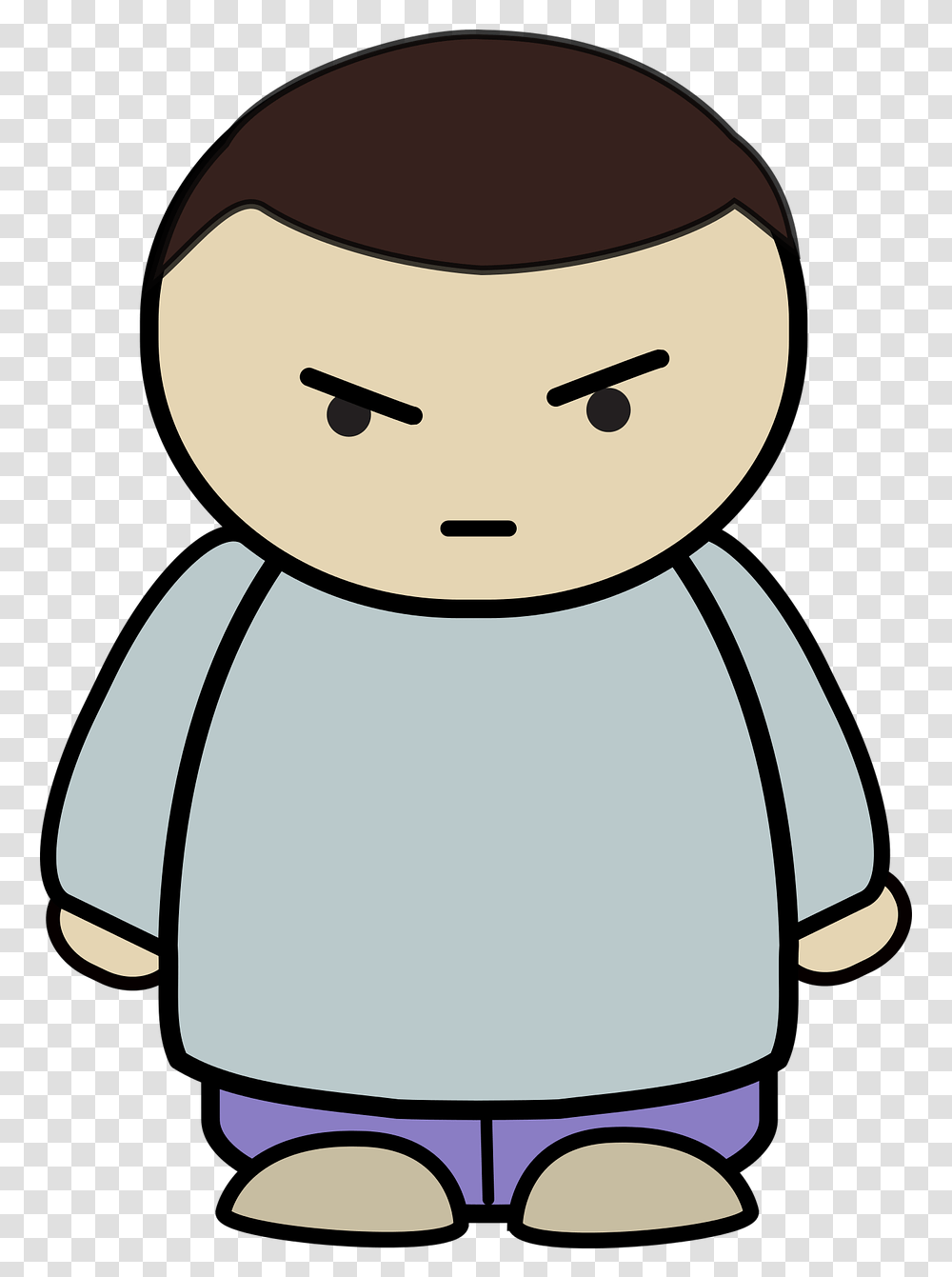 Angry Boy Teenager Free Vector Graphic On Pixabay Angry Character, Toy, Nature, Outdoors, Penguin Transparent Png