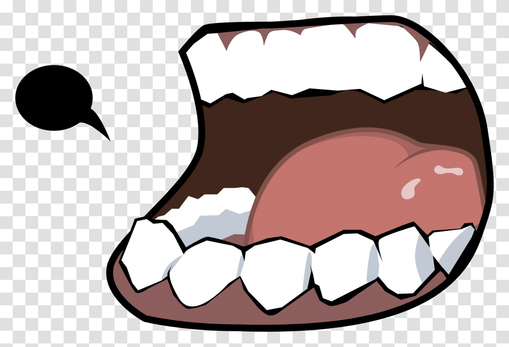 Angry Cartoon Lips Big Free Mouth Cartoon Open Mouth, Teeth, Jaw, Soccer Ball, Football Transparent Png