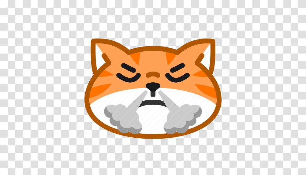 Angry Cat Cute Emoticon Mad Pissed Icon, Plant, Food, Label Transparent Png