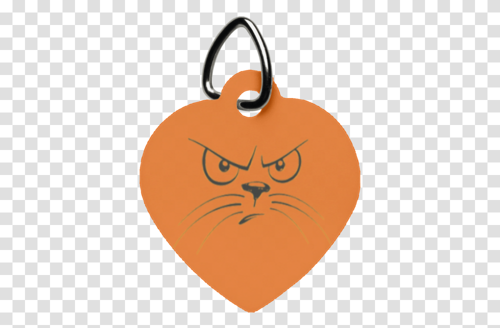Angry Cat Heart Pet Tag Tabby Cat, Plant, Animal, Mammal, Tree Transparent Png