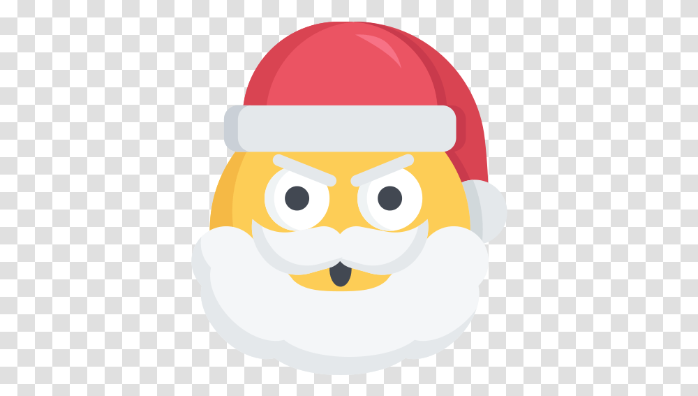 Angry Christmas Emoji Mad Santa Sad Face Christmas Emoji, Snowman, Winter, Outdoors, Nature Transparent Png