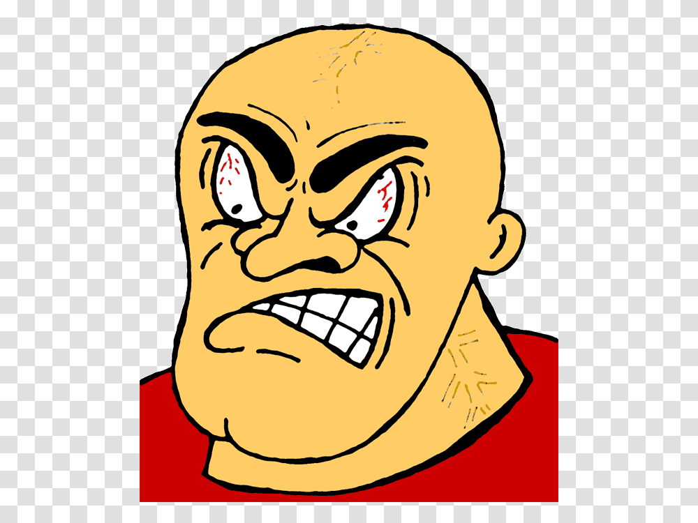 Angry Clip Art, Head, Face, Label, Jaw Transparent Png