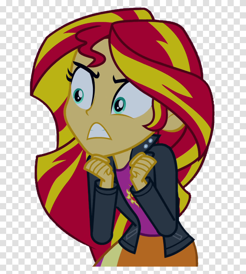 Angry Clipart Angry Girl Equestria Sunset Shimmer Angry, Face, Apparel Transparent Png