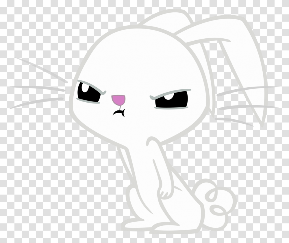 Angry Clipart Rabbit White Angry Bunny Cartoon, Helmet, Apparel, Label Transparent Png