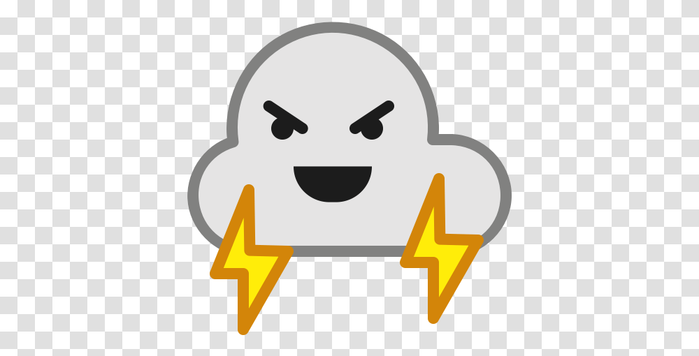 Angry Cloud Emoticon Smiley Thunder Cloud Icon Angry, Text, Car, Vehicle, Transportation Transparent Png