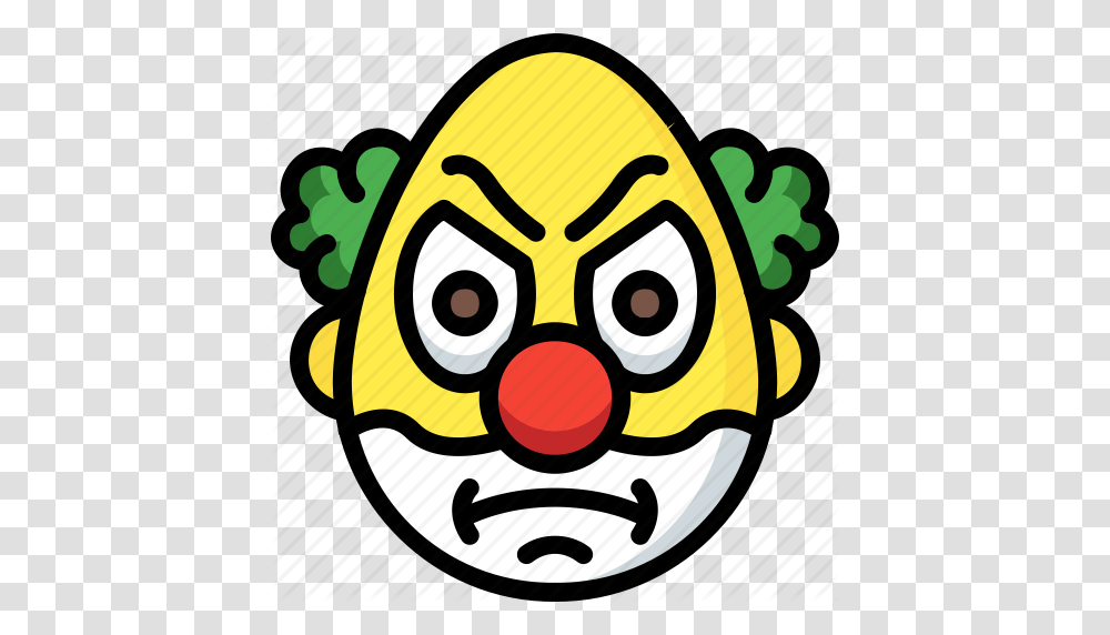 Angry Clown Emojis Emotion Face Smiley Icon, Performer, Poster, Advertisement Transparent Png