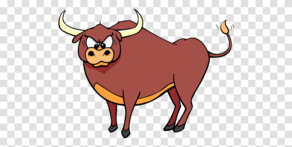Angry Crosseyed Bull Clip Art, Mammal, Animal, Cattle, Ox Transparent Png