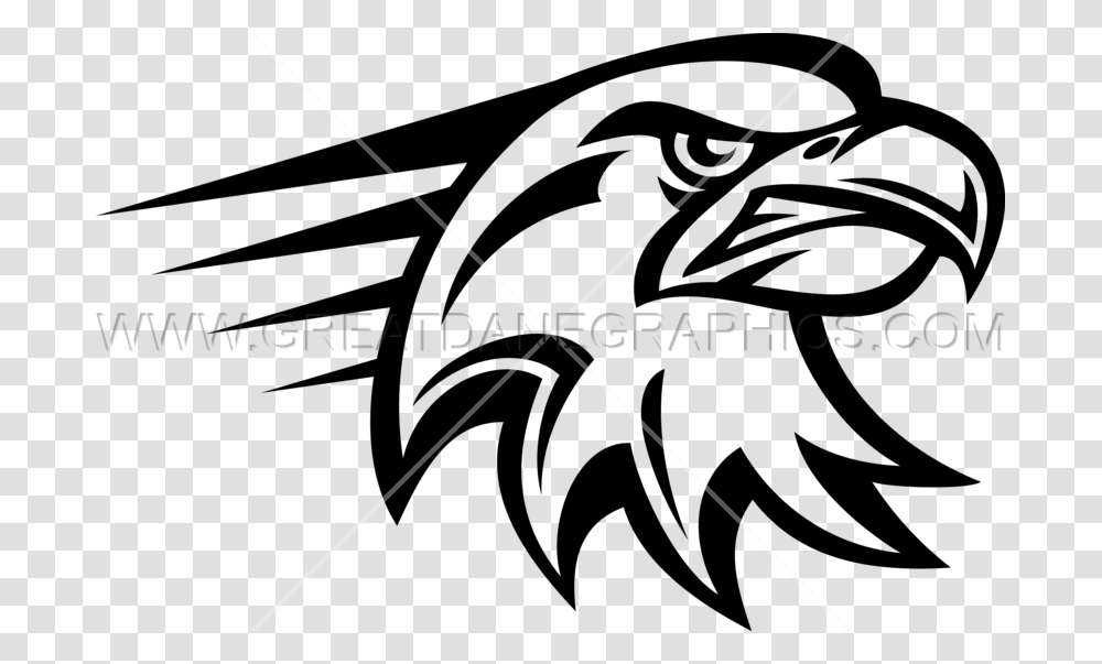Angry Eagle Head Production Ready Artwork For T Shirt Printing, Dragon, Logo, Trademark Transparent Png
