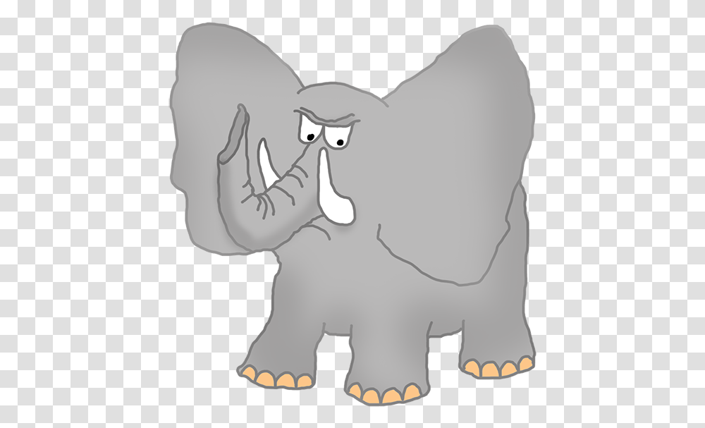 Angry Elephant Clipart Cartoon African Elephant, Wildlife, Animal, Mammal, Monkey Transparent Png