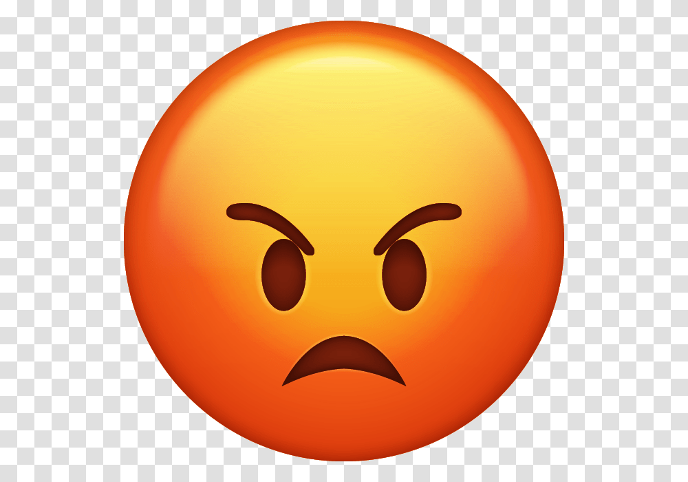 Angry Emoji, Balloon, Plant, Produce, Food Transparent Png
