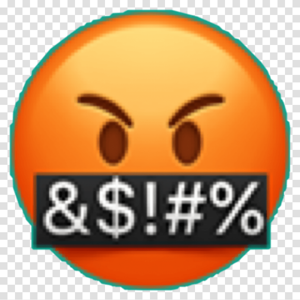 Angry Emoji Clipart Anger Emoji, Logo, Trademark, Plant Transparent Png