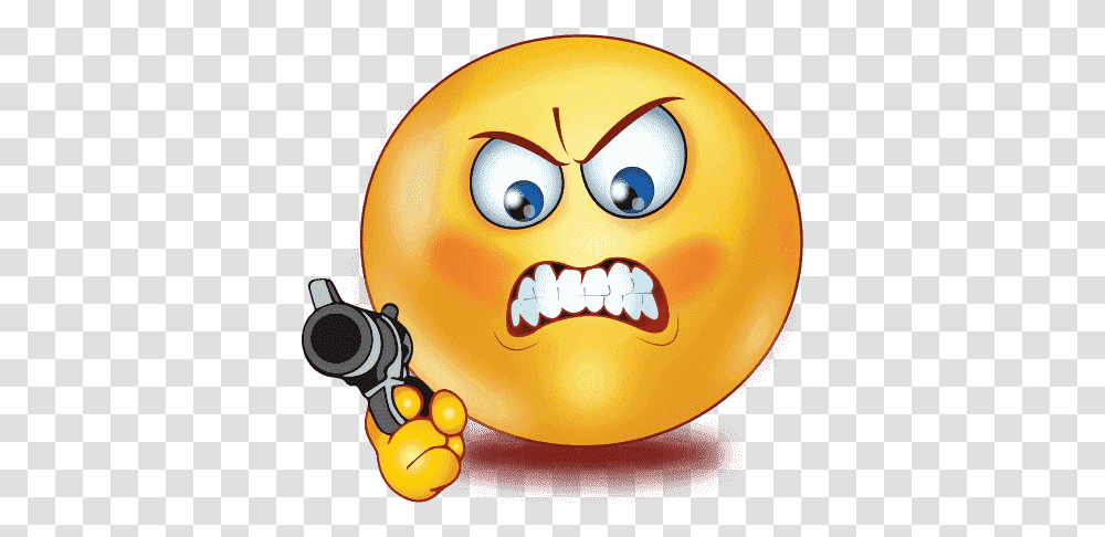 Angry Emoji Clipart Angry Emoji, Toy, Sphere, Food, Graphics Transparent Png