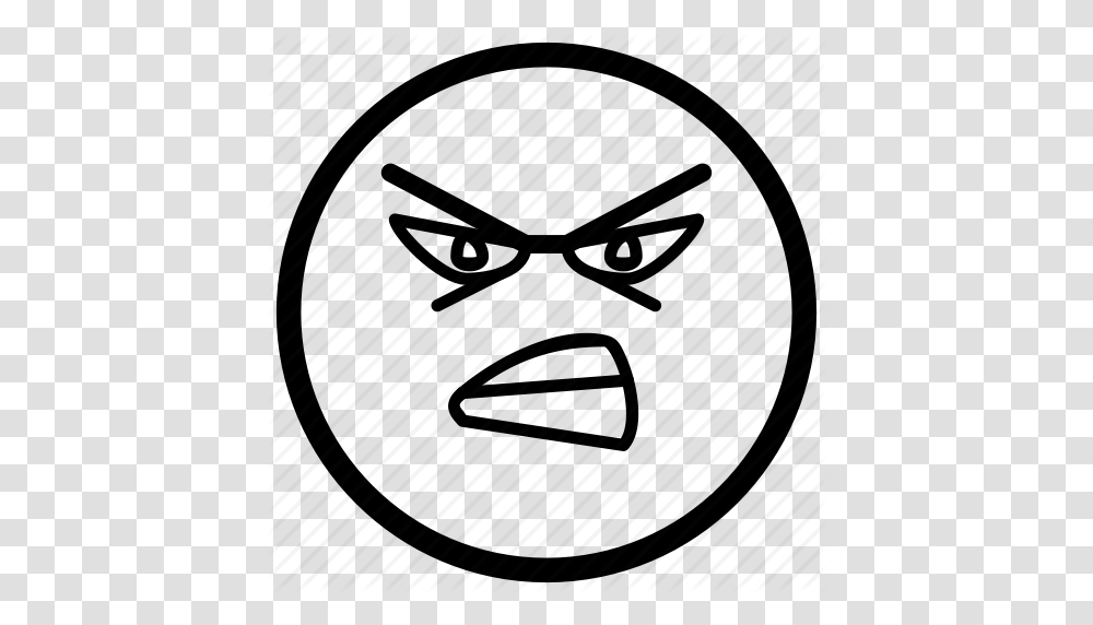 Angry Emoji Emoticon Emotion Hate Mad Icon, Electronics, Hourglass, Label Transparent Png