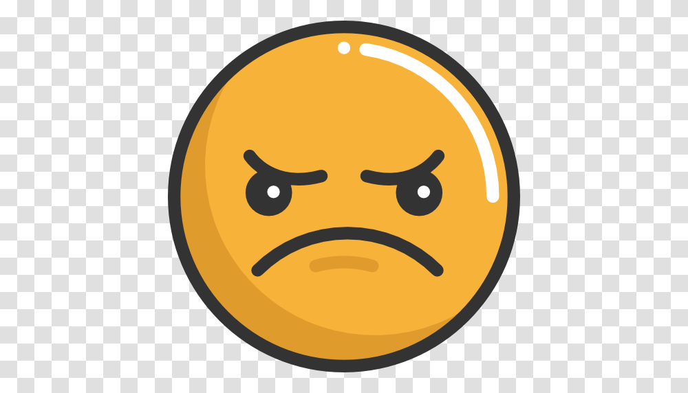 Angry Emoticons Emoji Feelings Smileys Icon, Label, Face, Plant Transparent Png