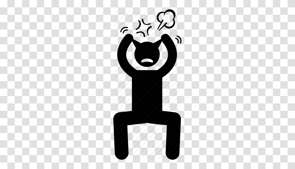 Angry Emotion Feeling Frustrated Man Person Pulling Hair Icon, Tie, Accessories, Accessory, Piano Transparent Png