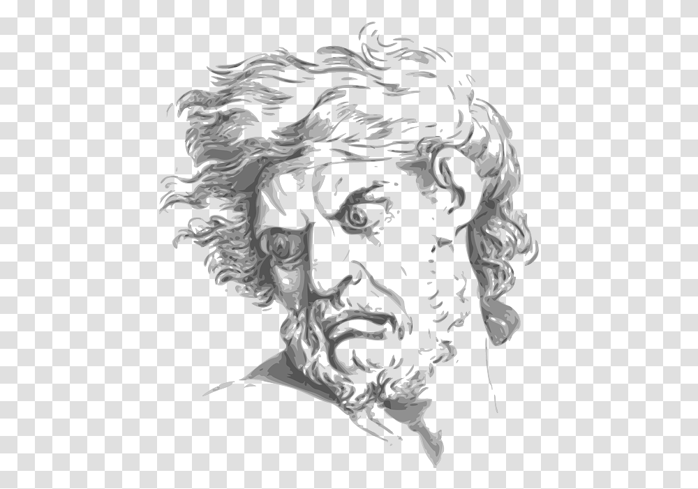 Angry Expression God Bearded Face Angry God, Pattern, Art, Graphics, Ornament Transparent Png