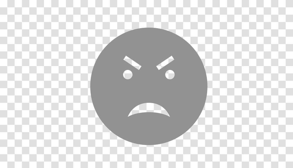 Angry Eyebrows Face Icon, Stencil Transparent Png