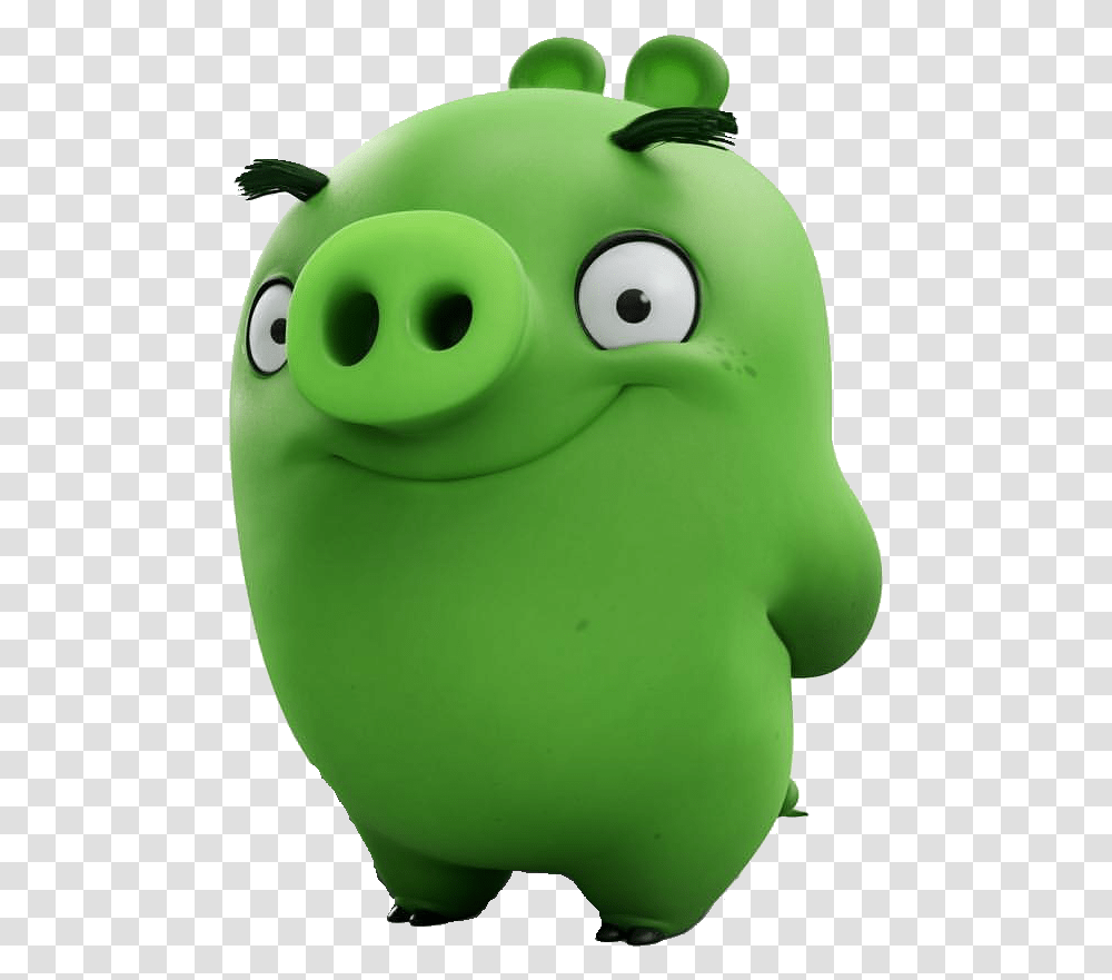 Angry Eyebrows Ross Pig Angry Birds 2739029 Angry Birds Movie Piggy, Toy, Green, Animal, Sea Life Transparent Png