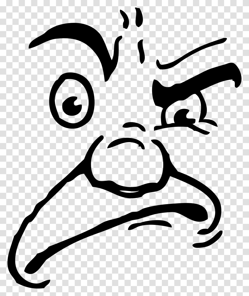 Angry Face Cartoon, Stencil, Drawing, Mustache Transparent Png