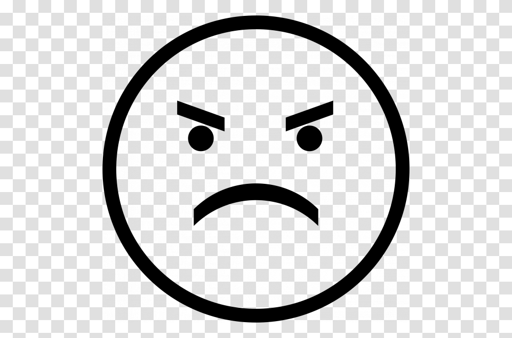 Angry Face Clipart Black And White, Gray, World Of Warcraft Transparent Png