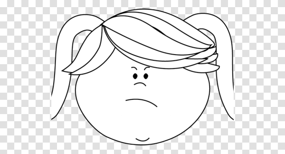 Angry Face Cliparts Angry Face Clip Art Black And White, Stencil, Pillow, Drawing Transparent Png