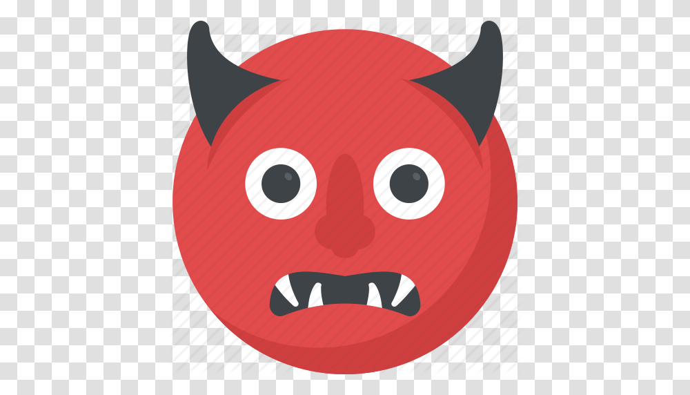 Angry Face Devil Grinning Emoji Evil Grin Evil Smiley Icon, Label, Pac Man, Plant Transparent Png